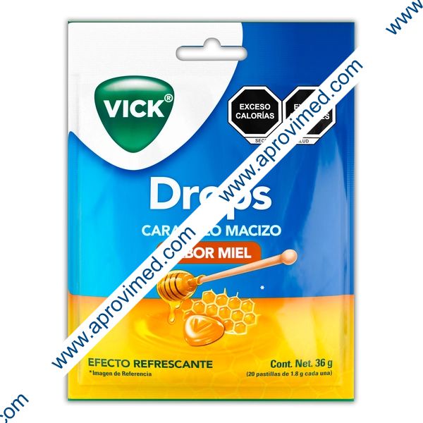 VICK DROPS Sab. Miel Sob. c/20 PASTILLAS 1.8 G.