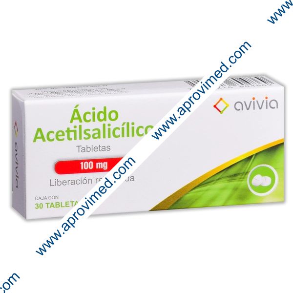ÁCIDO ACETILSALICÍLICO (Avivia) c/30 TABS. L.R. 100 MG.