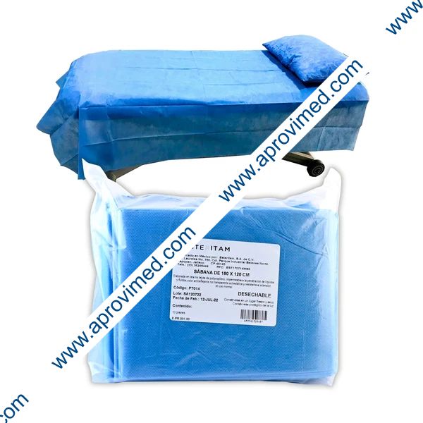 SABANA DESECHABLE (Esteritam) 1.20x1.80 Mts. Bolsa c/10 Pzs.