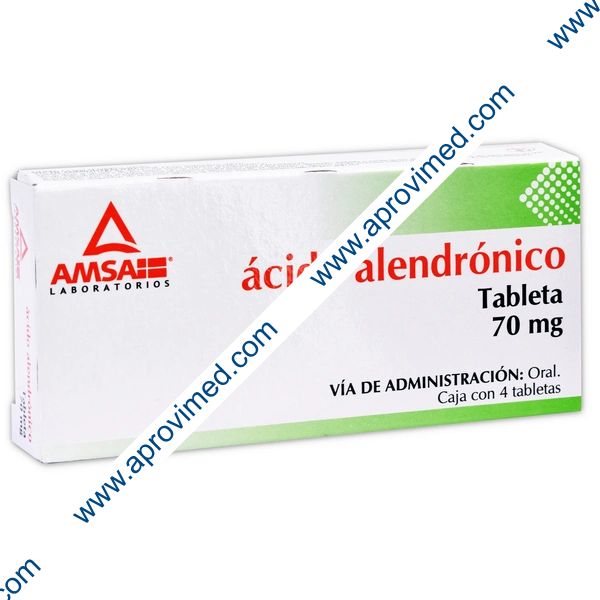 ÁCIDO ALENDRÓNICO (Amsa) c/ 4 TABS. 70 MG.
