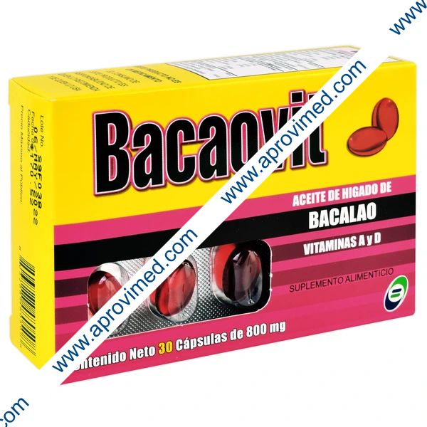 BACAOVIT c/30 CAPS. 800 MG.