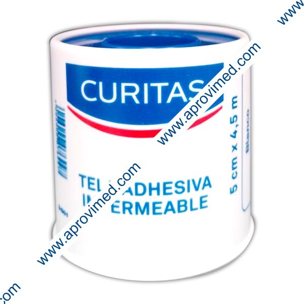 CURITAS TELA ADHESIVA (BDF) Carrete A: 5 cm; L: 4.5m. c/1 Pza.