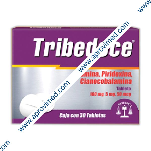TRIBEDOCE c/ 30 TABS. 100 MG/5 MG/50 MCG.