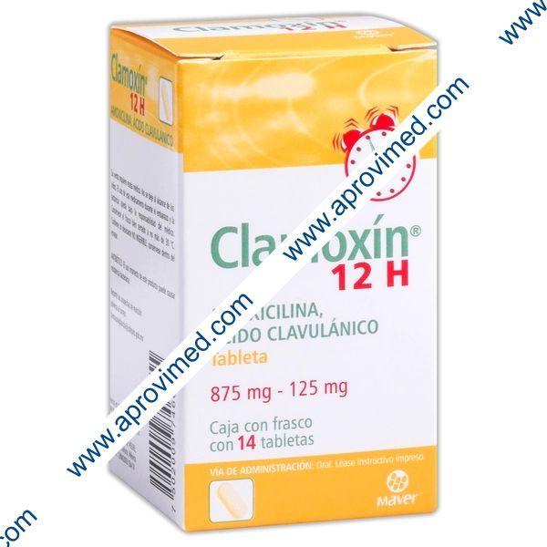 CLAMOXIN 12H c/14 TABS. 875/125 MG.