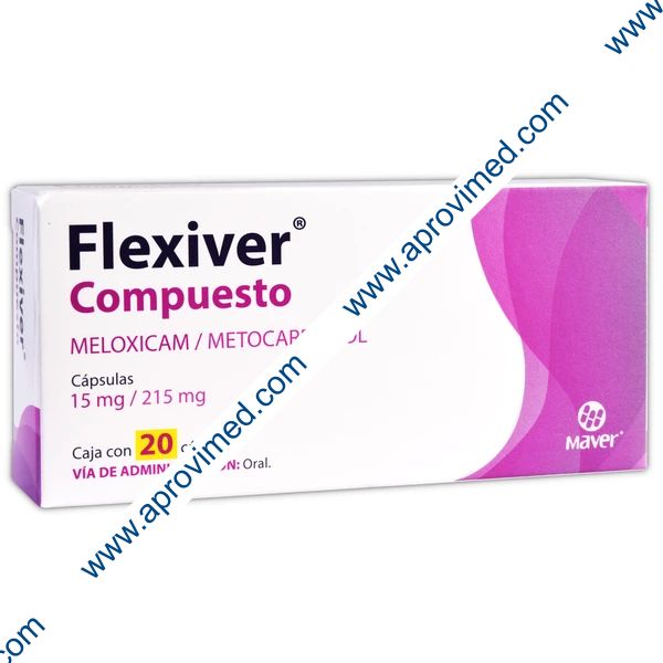 FLEXIVER Compuesto c/20 CAPS. 15/215 MG.