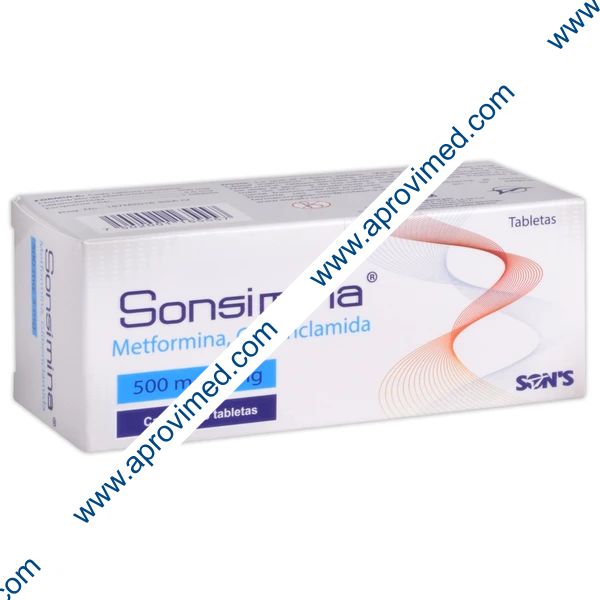 SONSIMINA c/60 TABS. 500/5 MG.