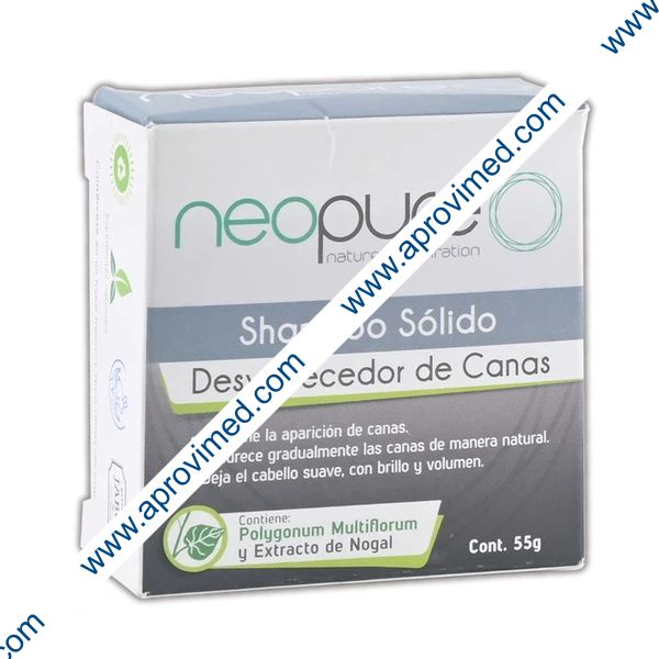 SHAMPOO SÓLIDO DESVANECEDOR DE CANAS (Neopure) 55 G.