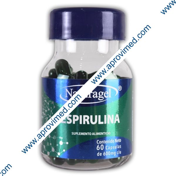ESPIRULINA c/60 CAPS. 600 MG.