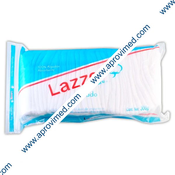 ALGODÓN ABSORBENTE PLISADO (Lazzer Care) Bolsa c/300 G.