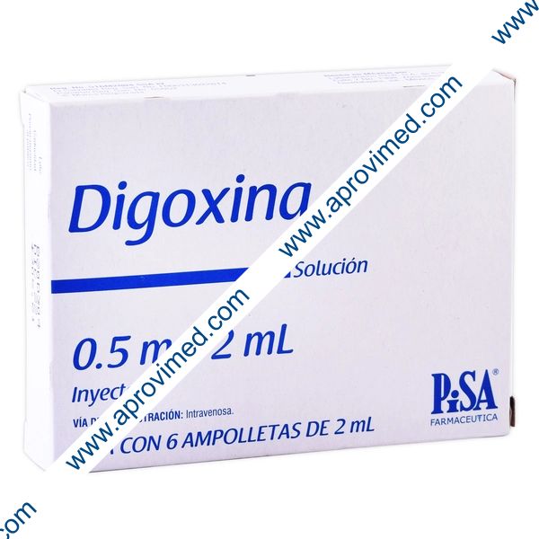 DIGOXINA Sol. Iny. c/6 AMPTAS. 0.5 MG/2 ML.