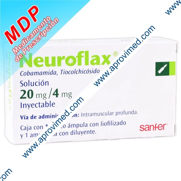 NEUROFLAX Sol. Iny. c/1 FCO. AMP. 20-4 MG/4 ML.
