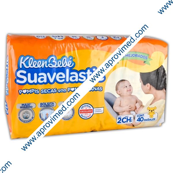 KLEENBEBÉ SUAVELASTIC (Etapa 2-CH / 5-7.5 Kg.) c/40 Pzs.