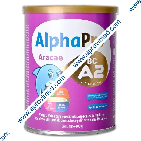 ALPHAPRO ARACAE (0-12 Meses) LECHE en POLVO Lata c/400 G.