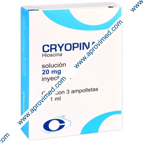 CRYOPINA Sol. Iny. c/3 AMPTAS. 20 MG/1 ML.