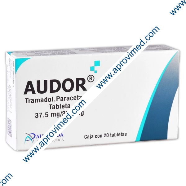 AUDOR c/20 TABS. 37.5/325 MG.