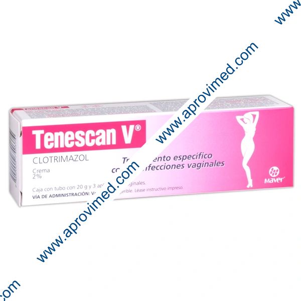 TENESCAN-V CREMA 2% Tubo c/20 G. y 3 Aplics.