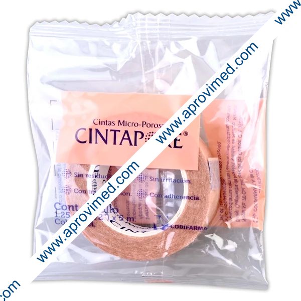CINTAPORE Rollo Col. Piel A: 1.25cm (1/2"); L: 5mt. Bolsa c/1 Pza.
