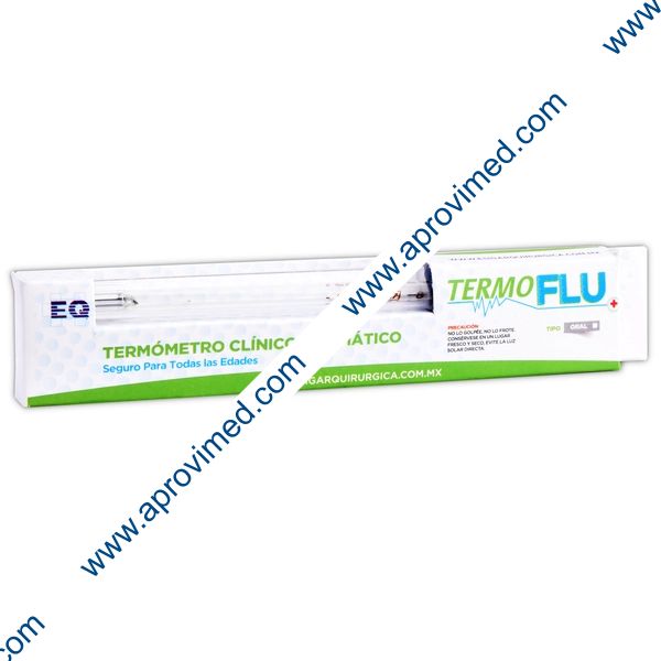 TERMÓMETRO CLÍNICO Prismático ORAL (TermoFlu) c/1 Pza.