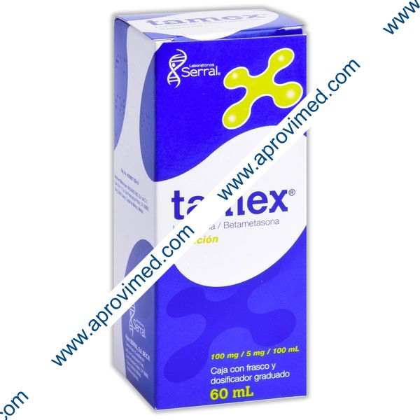 TAMEX SOLUCIÓN Fco. 60 ML. 100-5 MG/100 ML.