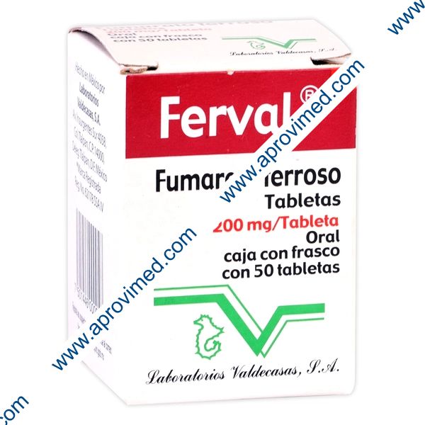 FERVAL c/50 TABS. 200 MG.