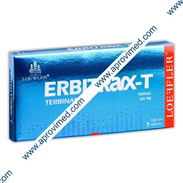 ERBITRAX-T c/ 7 TABS. 250 MG.