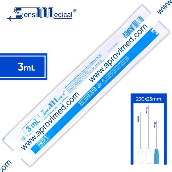 JERINGA 3 mL. (SensiMedical) c/AGUJA 23Gx25mm. c/1 Pza.