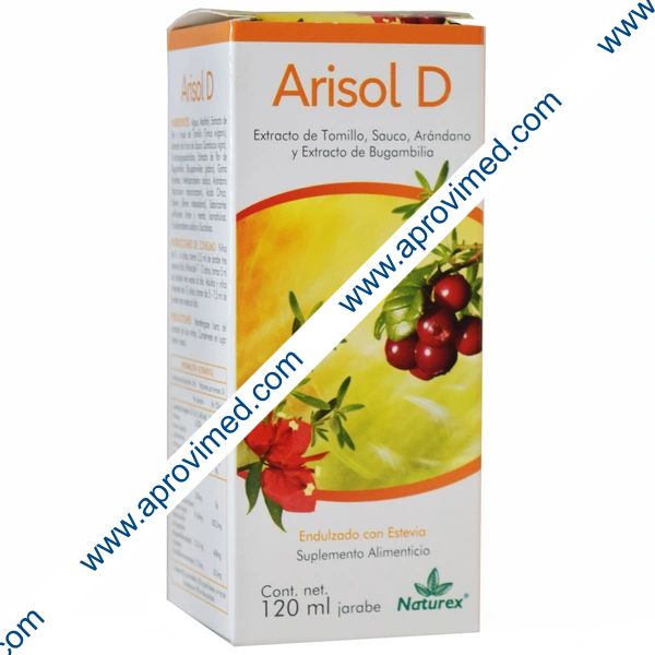 ARISOL D JBE. Fco. 120 ML. 250-41.66-3.12-23.41 MG/5 ML.