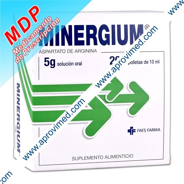 MINERGIUM Sol. Oral c/20 AMPTAS. 10 ML. 5 G.