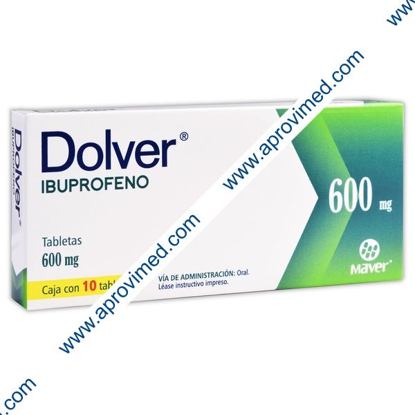 DOLVER c/10 TABS. 600 MG.