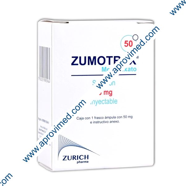 ZUMOTREX Sol. Iny. c/1 FCO. AMP. 50 MG.
