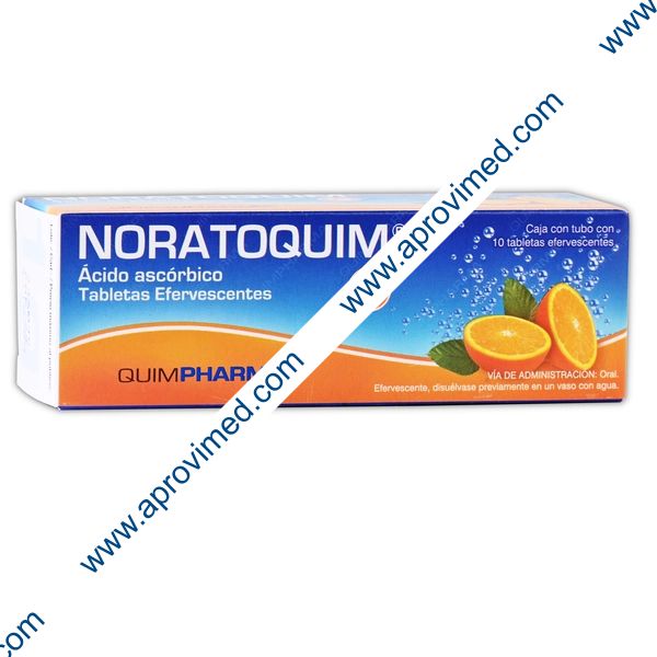 NORATOQUIM c/10 TABS. EFERVS. Sabor Naranja 1 G.