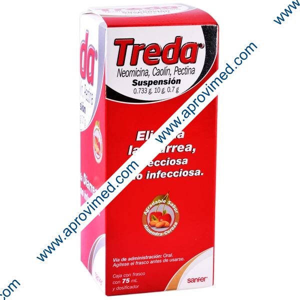 TREDA SUSP. Sabor Almendra-Cereza Fco. 75 ML. 0.733-10-0.7 G/100 ML.