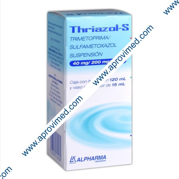 THRIAZOL-S SUSP. Fco. 120 ML. 40-200 MG/5 ML.