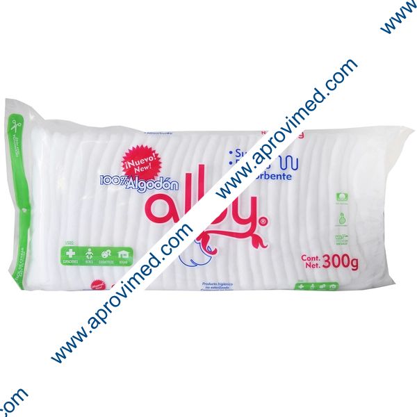 ALGODÓN ABSORBENTE PLISADO (Alby) Bolsa c/300 G.