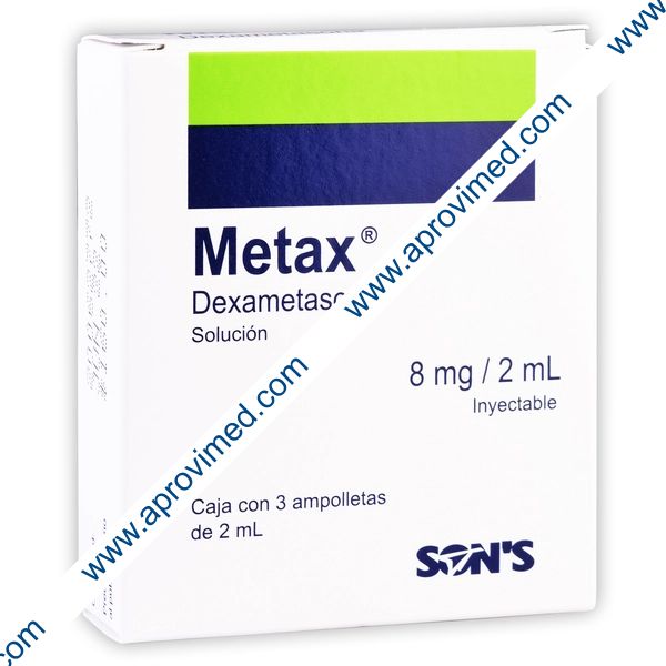 METAX Sol. Iny. c/3 AMPTAS. 8 MG/2 ML.