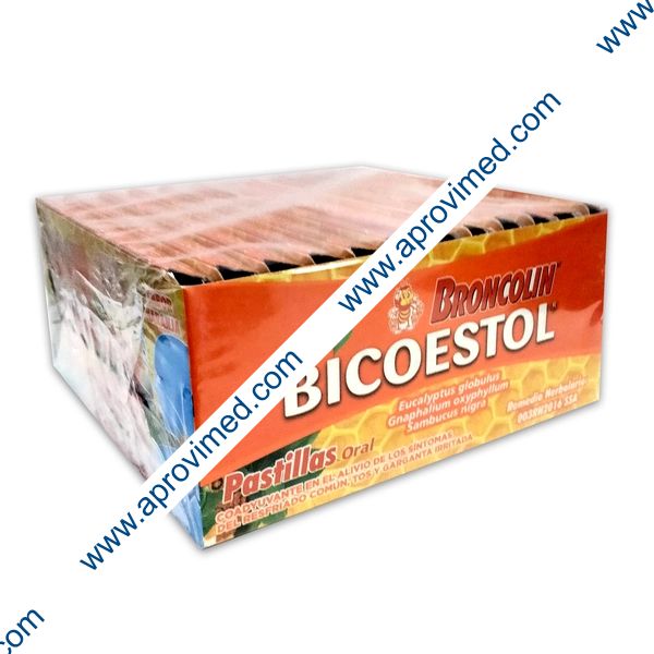 BICOESTOL Sabor Naranja Cartera c/8 PASTILLAS Exh. c/12 Pzs.