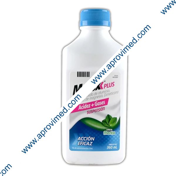 MELOX PLUS SUSP. Sab. Menta Fco. 360 ML. 3.7-4.0-0.5 G/100 ML.