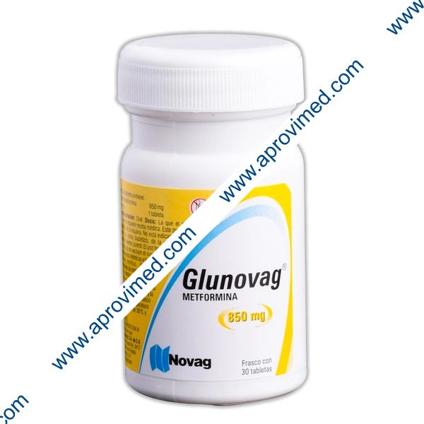 GLUNOVAG c/30 TABS. 850 MG.