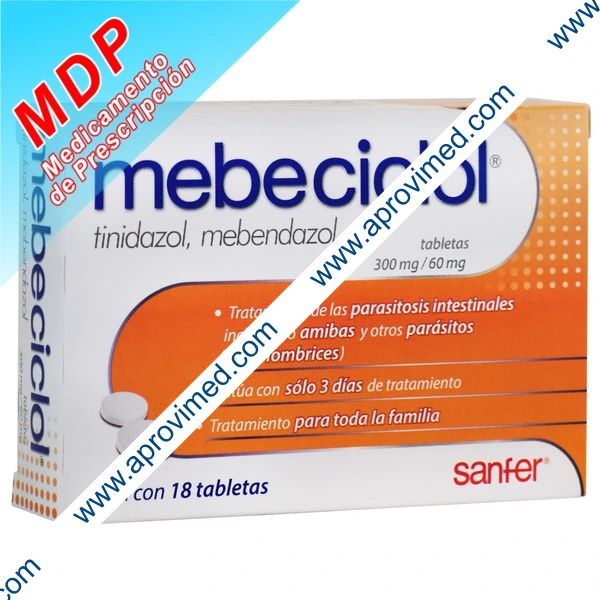 MEBECICLOL c/18 TABS. 300/60 MG.