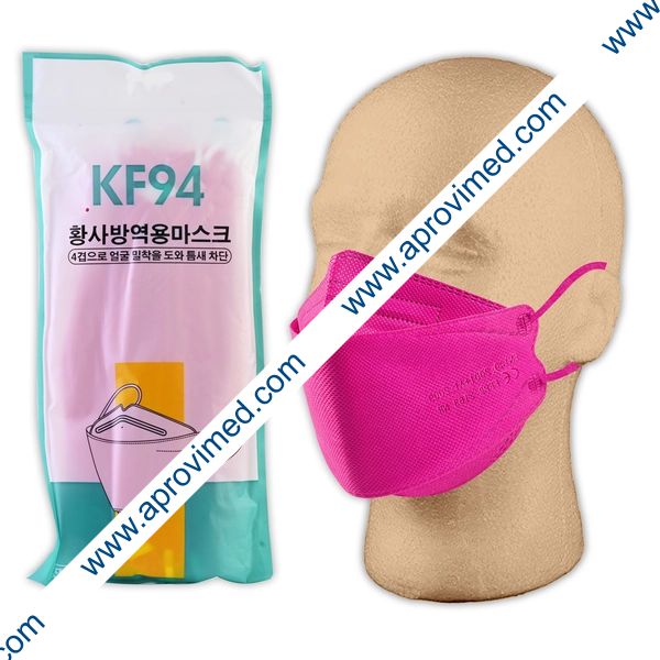 MASCARA PROTECTORA ADULTO KF94 Col. Magenta BOLSA c/10 Pzs.