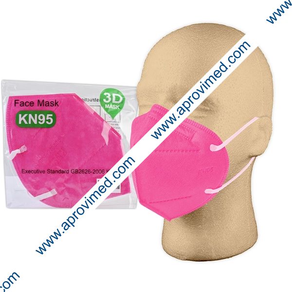 MASCARA PROTECTORA ADULTO KN95 Col. Magenta BOLSA c/1 Pza.