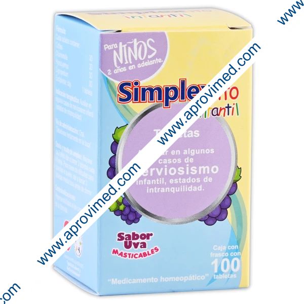 SIMPLEX-ito Infantil c/100 PASTILLAS 3D/3D/3D/3D.