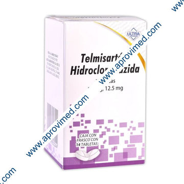 TELMISARTÁN/HIDROCLOROTIAZIDA (Ultra) c/14 TABS. 80/12.5 MG.