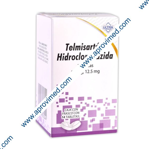 TELMISARTÁN/HIDROCLOROTIAZIDA (Ultra) c/14 TABS. 80/12.5 MG.
