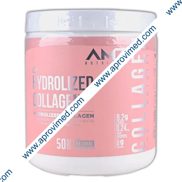 COLÁGENO HIDROLIZADO/VITAMINA C/CALCIO/AC HIALURÓNICO/BIOTINA (AMZ) Bote 500 G.