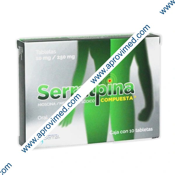 SERRALPINA COMPUESTA c/10 TABS. 10/250 MG.