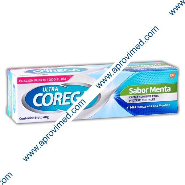 ULTRA COREGA Sabor Menta CREMA ADHESIVA Tubo c/40 G.