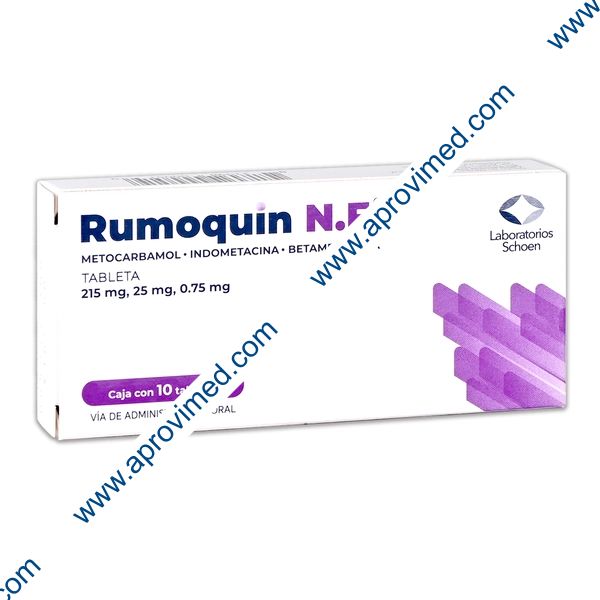 RUMOQUIN N.F. c/10 TABS. 215/25/0.75 MG.