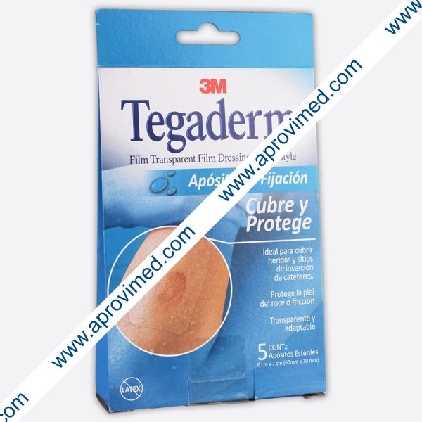 TEGADERM Apósito Estéril 6x7cm Caja c/5 Pzs.