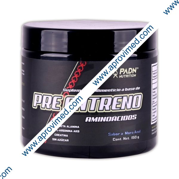 PRE ENTRENO (PADN) Sabor Mora Azul Bote 150 G.